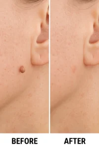 Skin tags removal Sedgley Park before and after