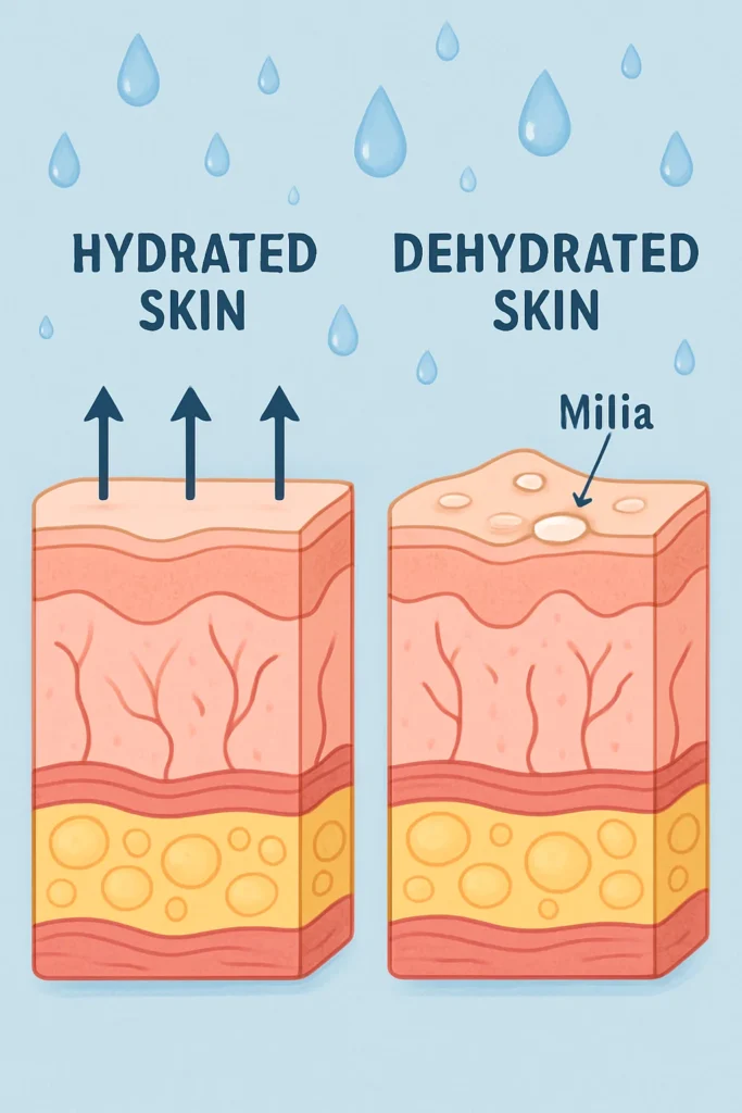 The importance of hydration and milia production Sedgley Park