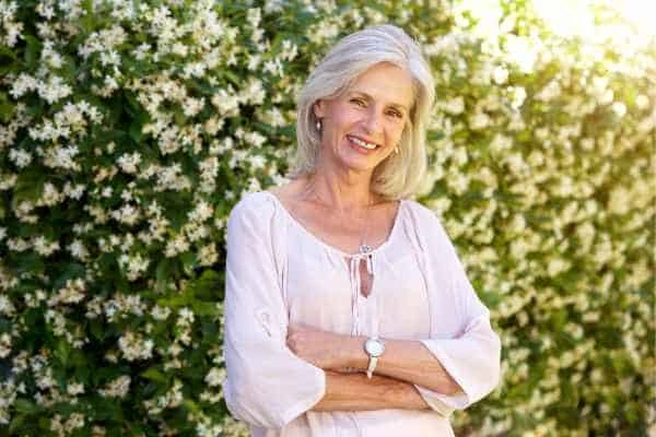 Older woman happy with urinary incontinence treatment Sedgley Park