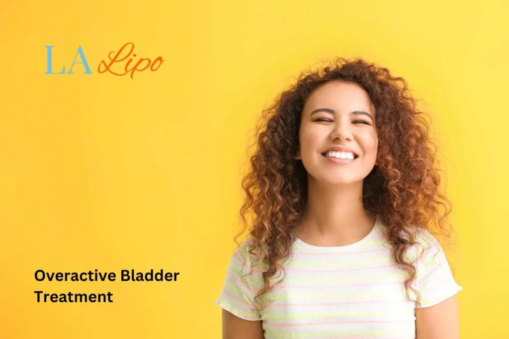 woman smiling about overactive bladder treatment Sedgley Park solutions